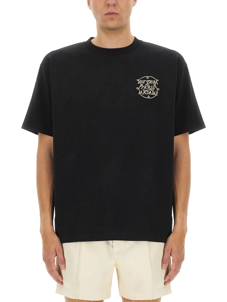 DRÔLE DE MONSIEUR Men's Classic Fit Cotton T-Shirt - Size L