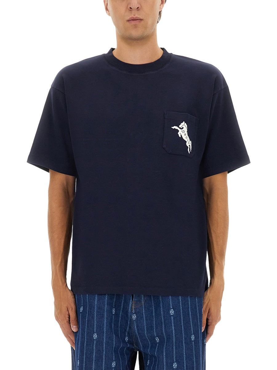 DRÔLE DE MONSIEUR Men's T-Shirt 'The Emblem Horses' - Size L