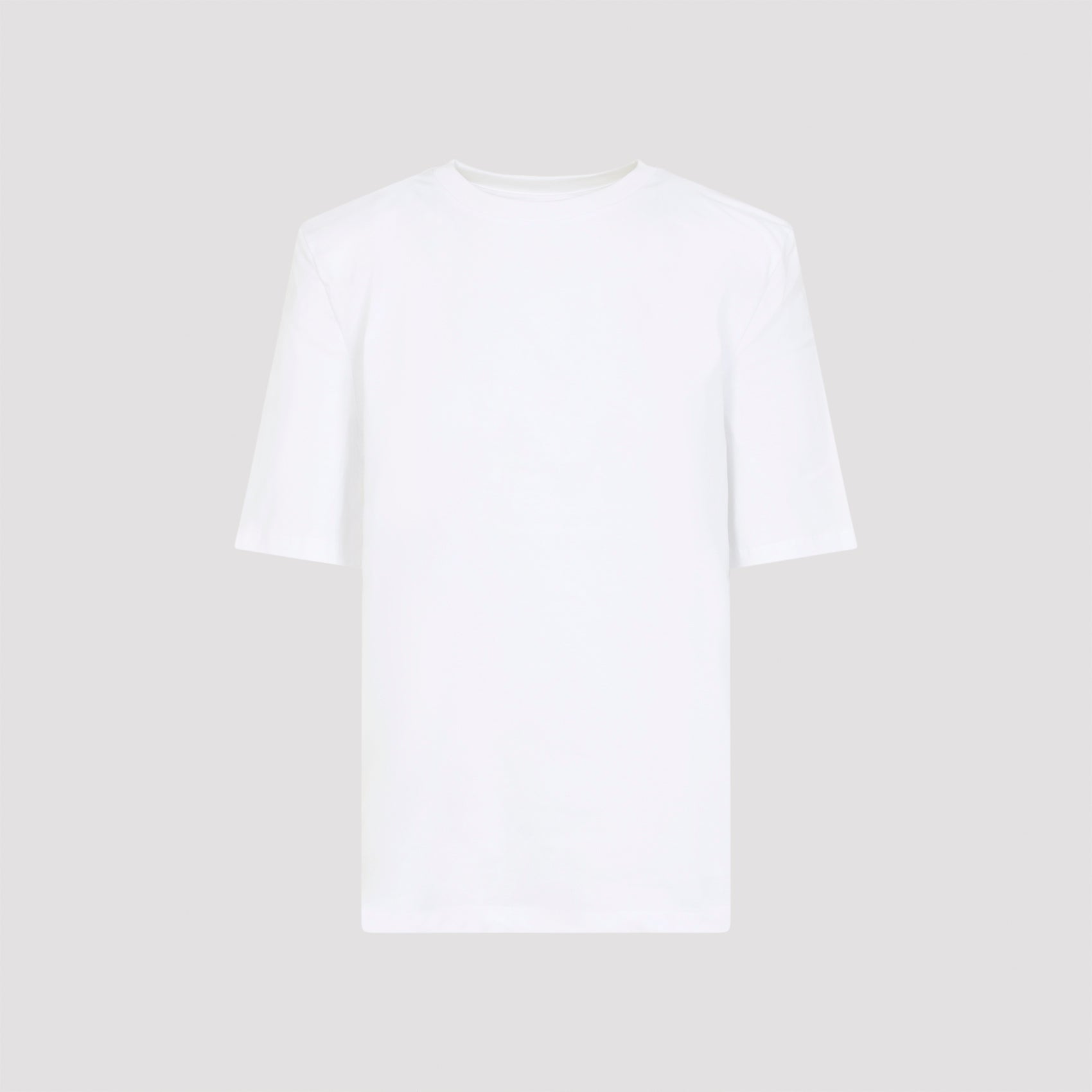 THE FRANKIE SHOP Carrington Cotton T-Shirt with Padded Shoulders