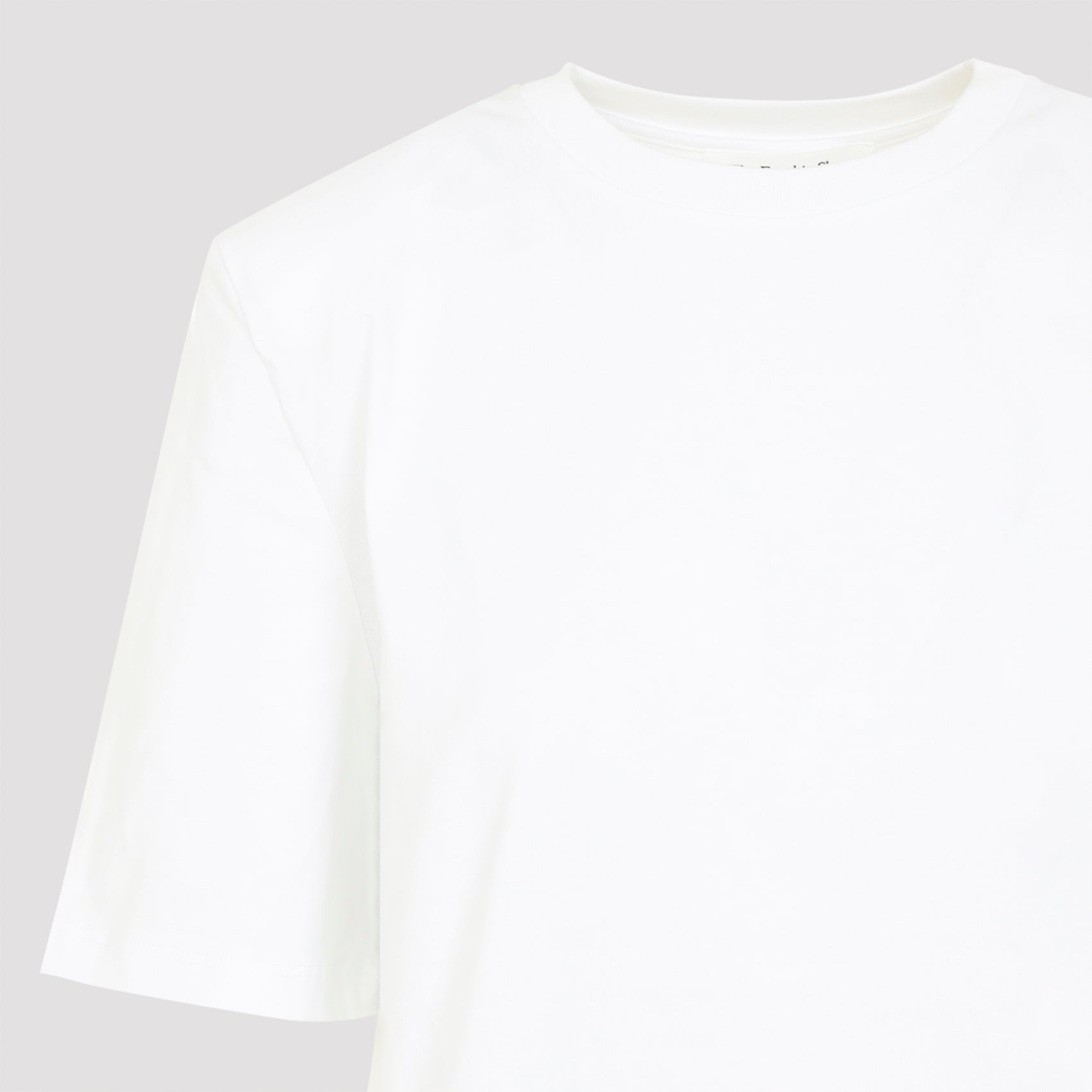 THE FRANKIE SHOP Carrington Cotton T-Shirt with Padded Shoulders