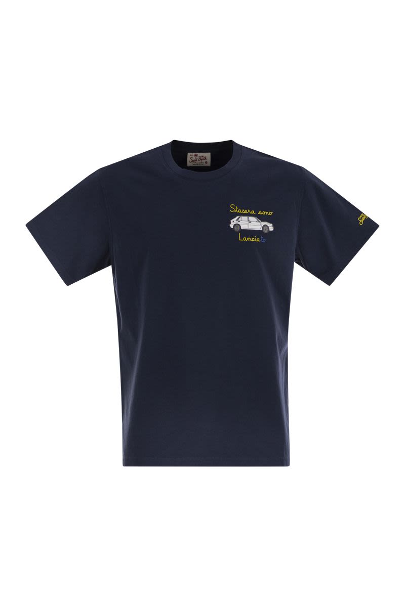 MC2 SAINT BARTH Men's Iconic T-Shirt with Chest Print