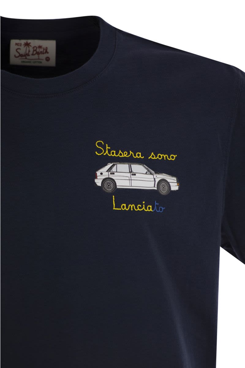 MC2 SAINT BARTH Men's Iconic T-Shirt with Chest Print