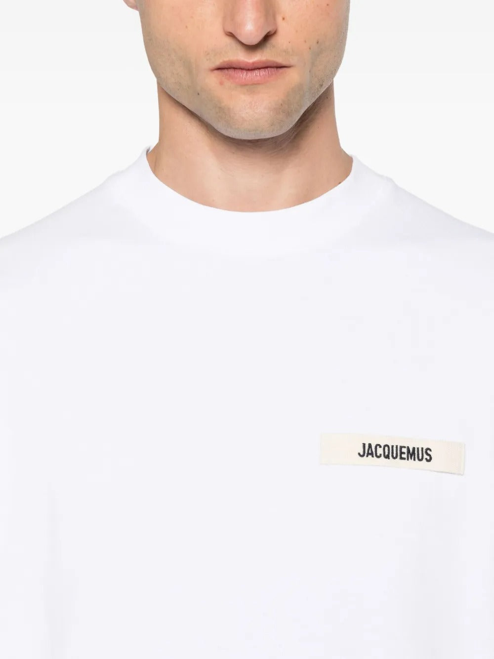 JACQUEMUS Long Sleeve T-Shirt with Gros Grain Detailing