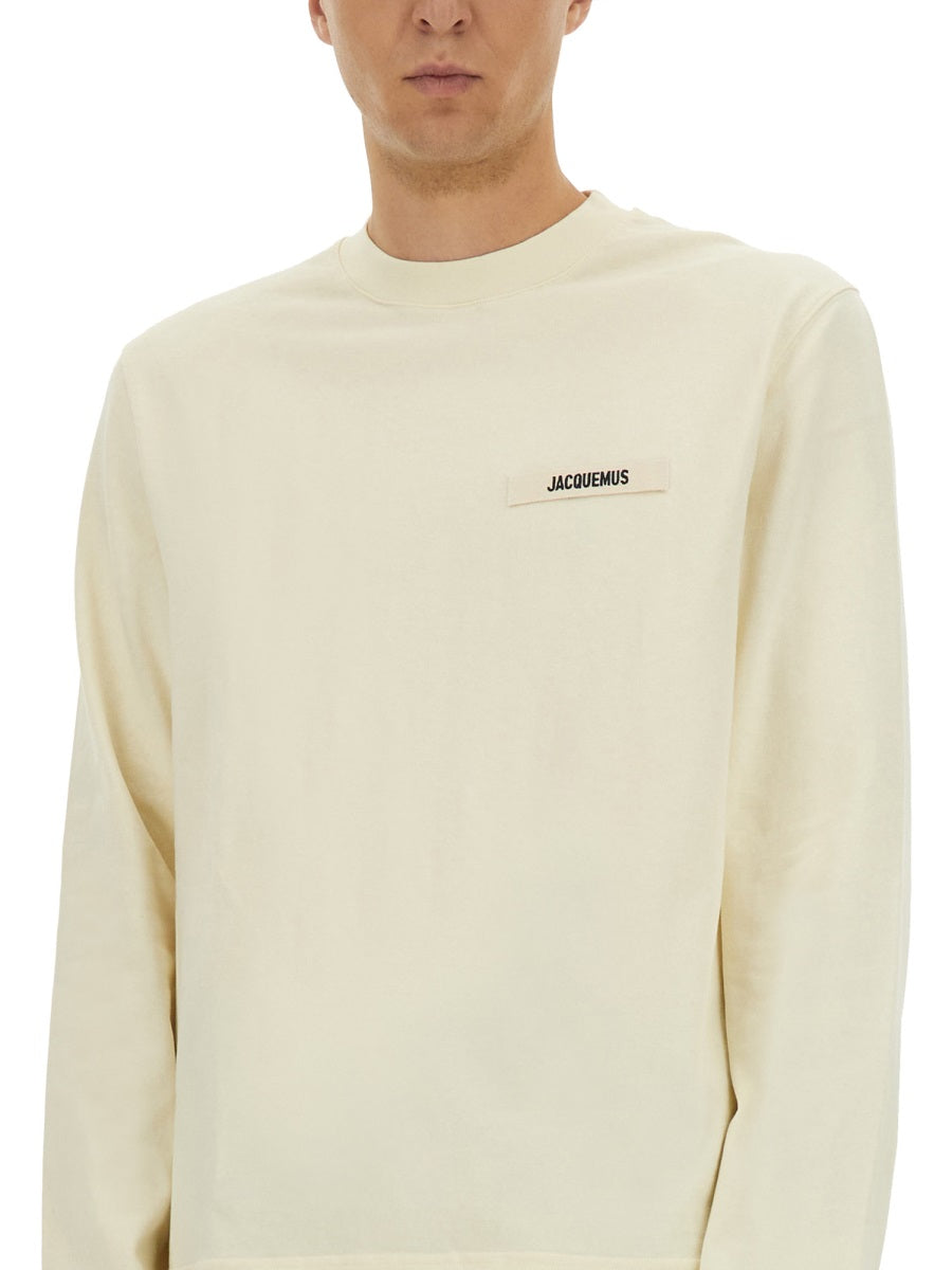 JACQUEMUS Gros Grain Long Sleeve T-Shirt