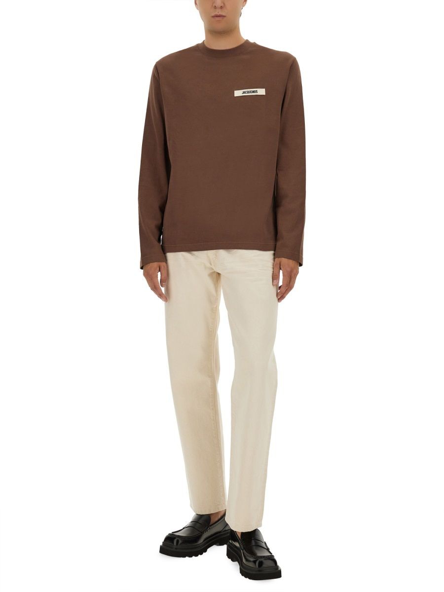 JACQUEMUS Long Sleeve Cotton T-Shirt