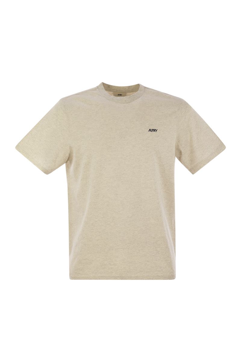 AUTRY Cotton T-Shirt with Logo for Men