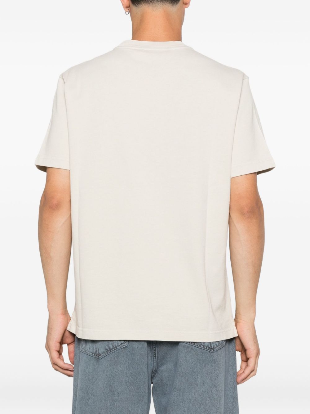 AUTRY Classic Crew Neck T-Shirt with Logo Patch