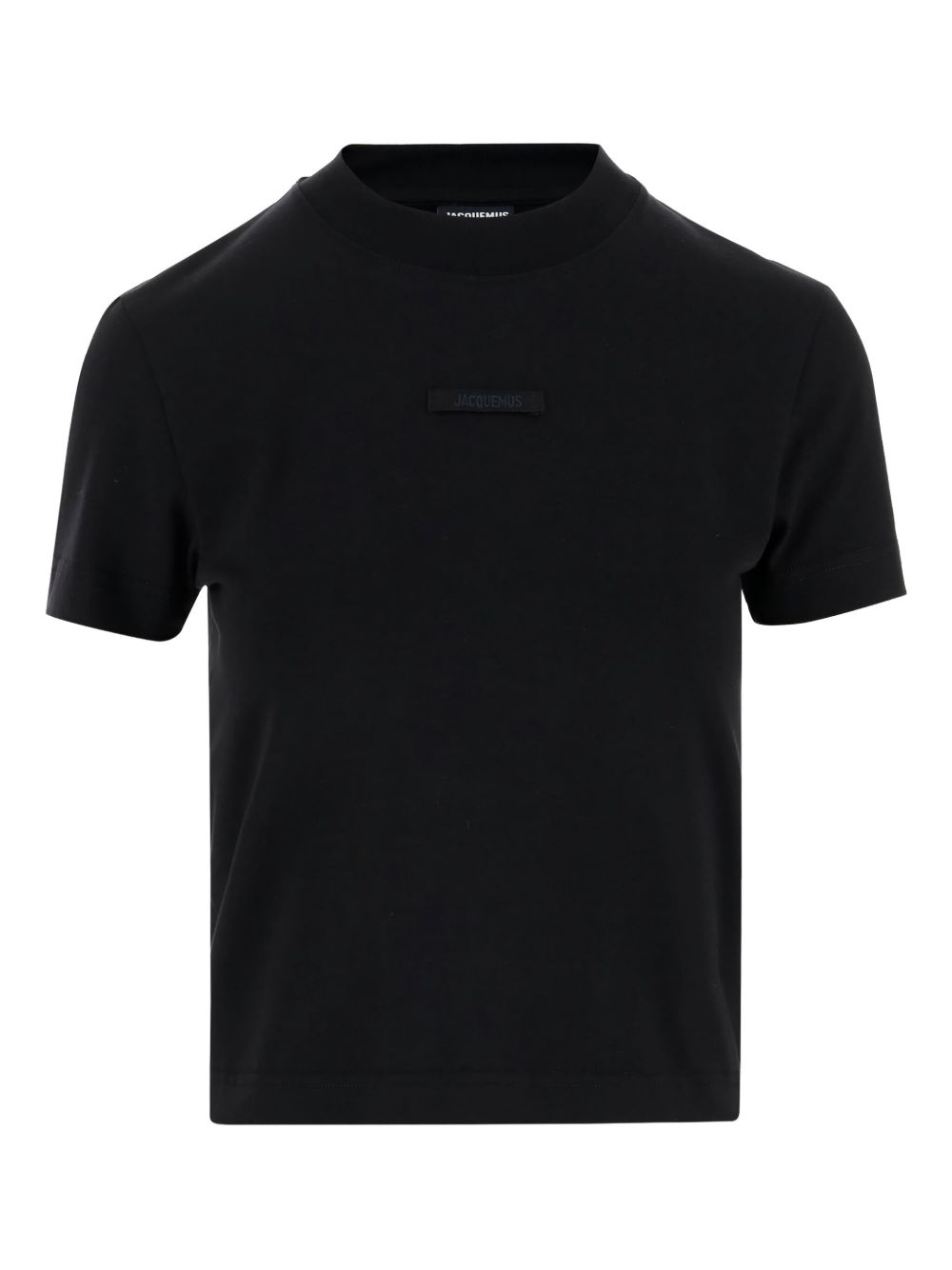 JACQUEMUS Crewneck T-Shirt with Gros Grain Logo Detail