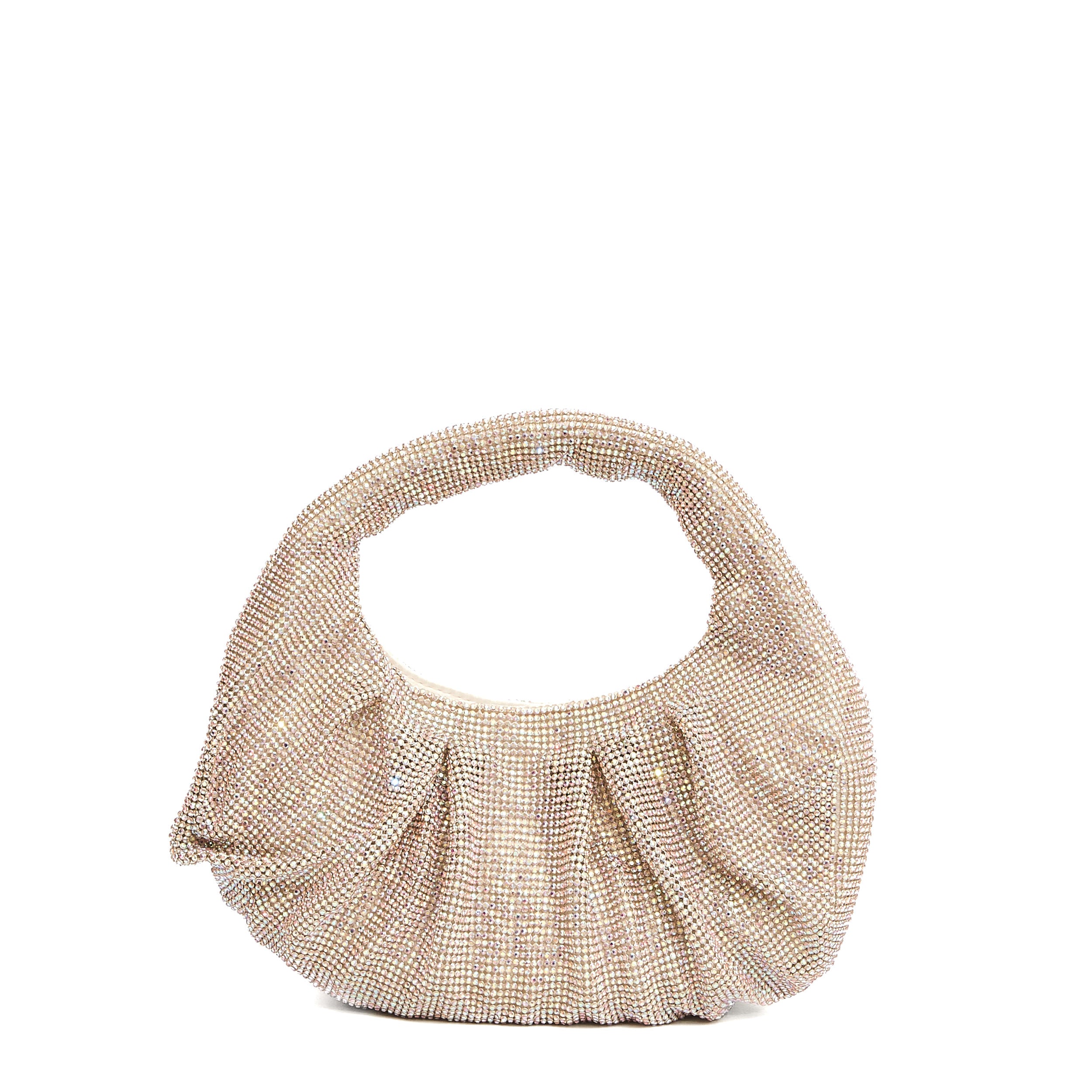 TWENTYFOURHAITCH Elegant Crescent-Shaped Clutch - 26x23x8 cm