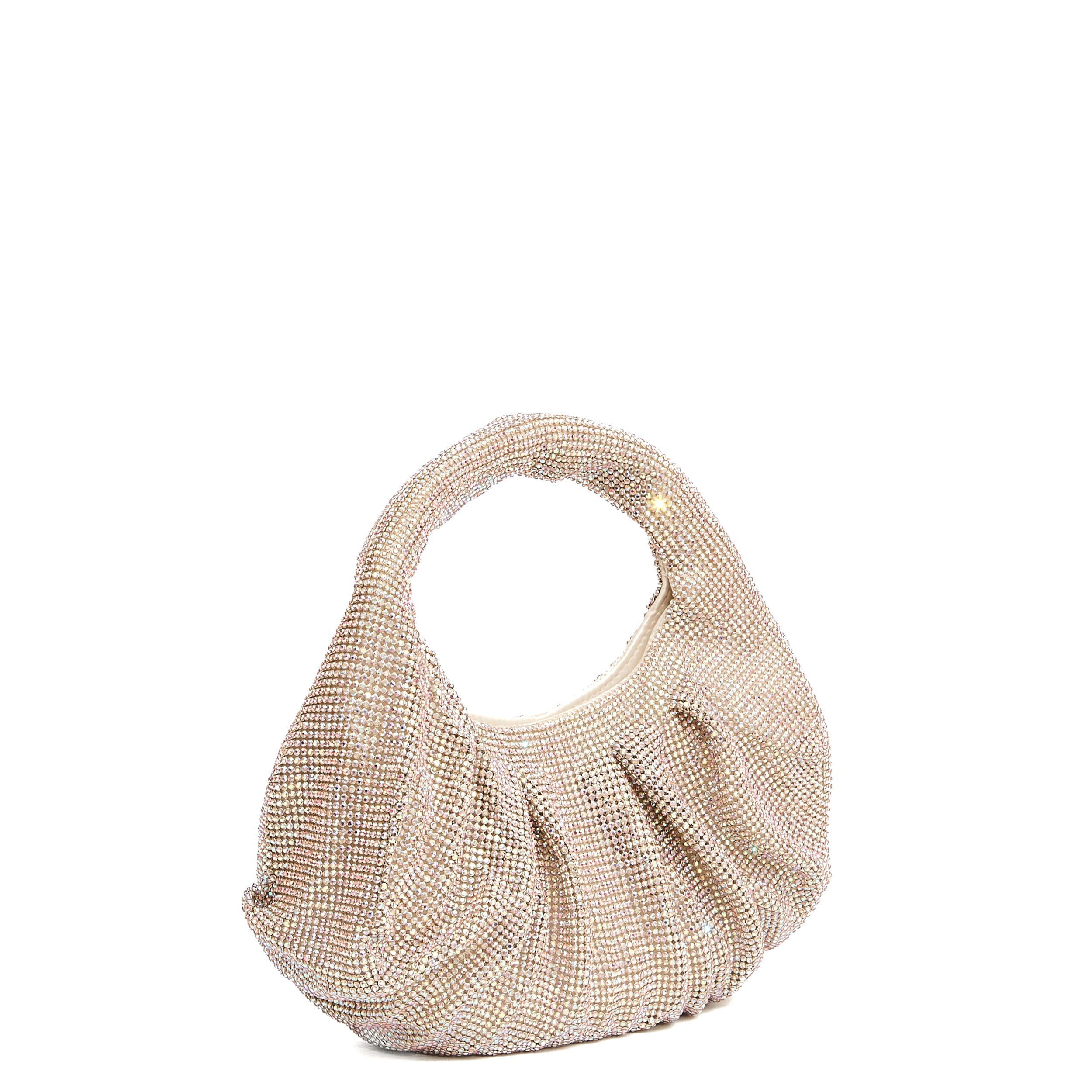 TWENTYFOURHAITCH Elegant Crescent-Shaped Clutch - 26x23x8 cm