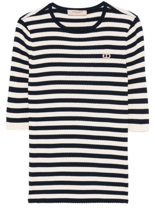 TWIN SET Relaxed Fit Stylish Sweatshirt for Women