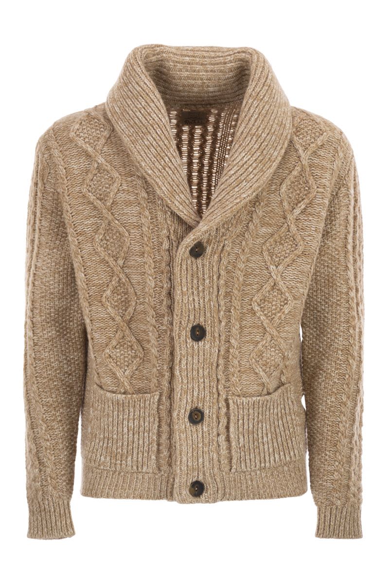 RAKKI Cardigan with Scarf Neckline