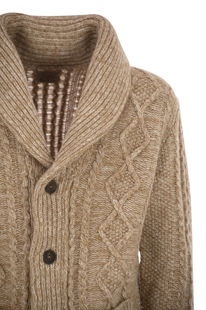 RAKKI Cardigan with Scarf Neckline