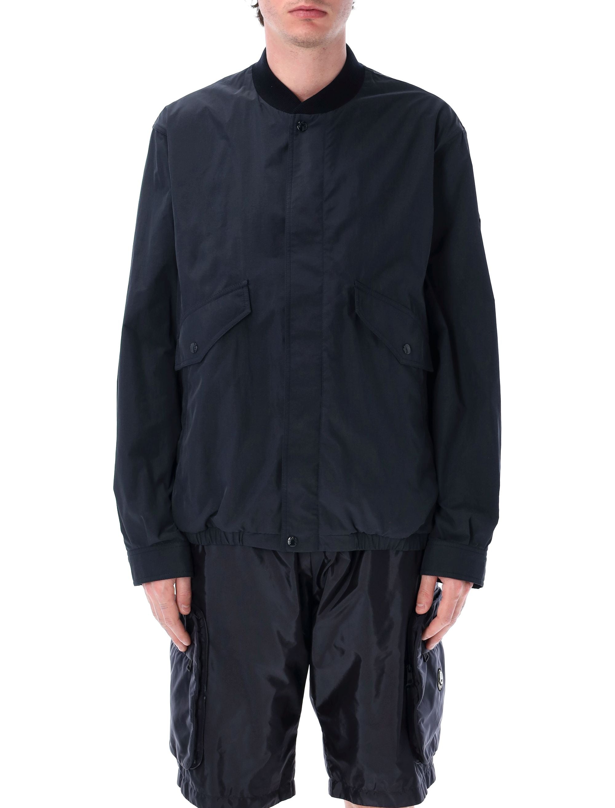 MONCLER GENIUS Stylish Ribbed Collar Jacket for Men - Size 4