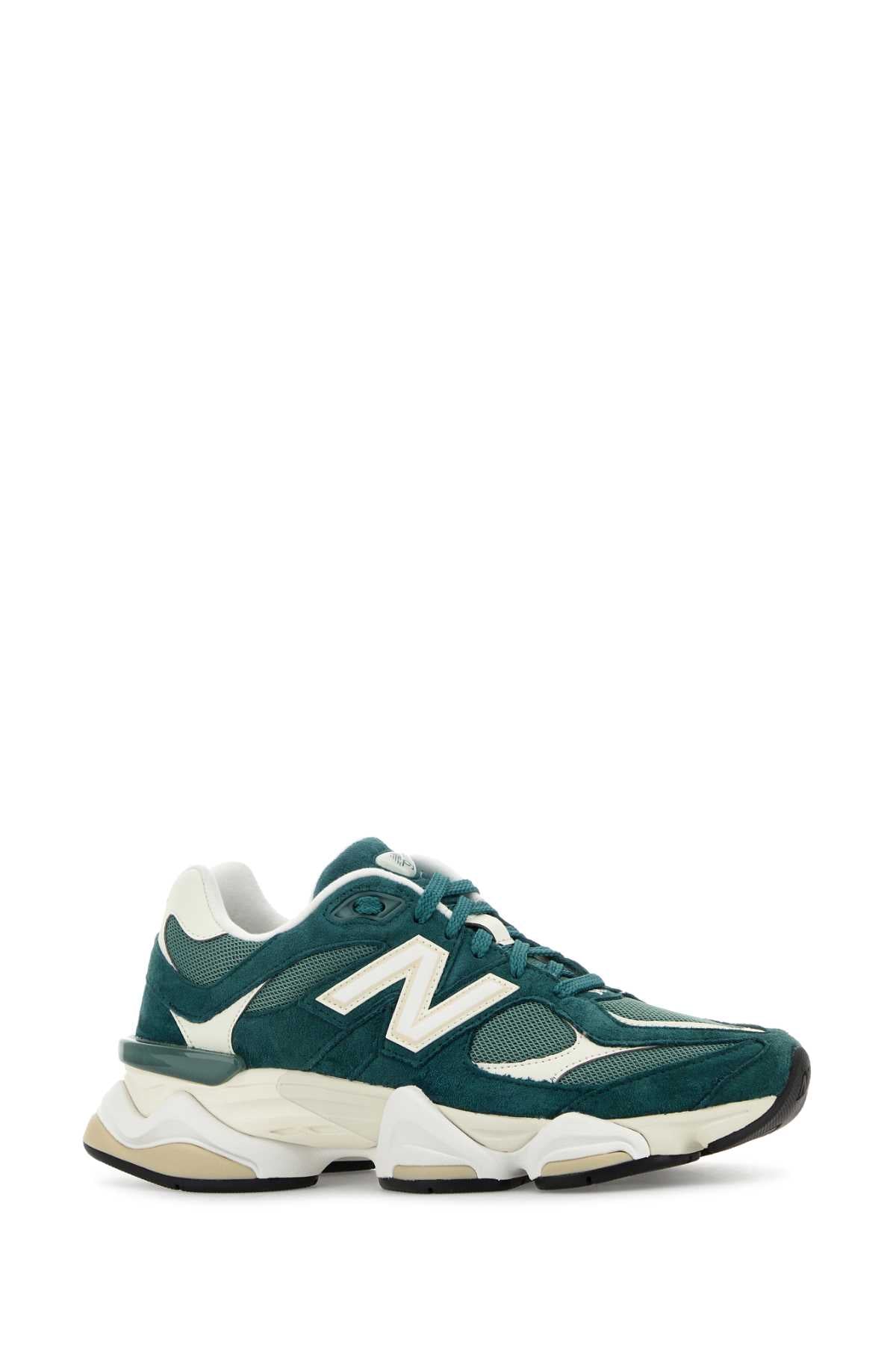 NEW BALANCE Two-Tone Mesh and Suede 9060 Sneaker