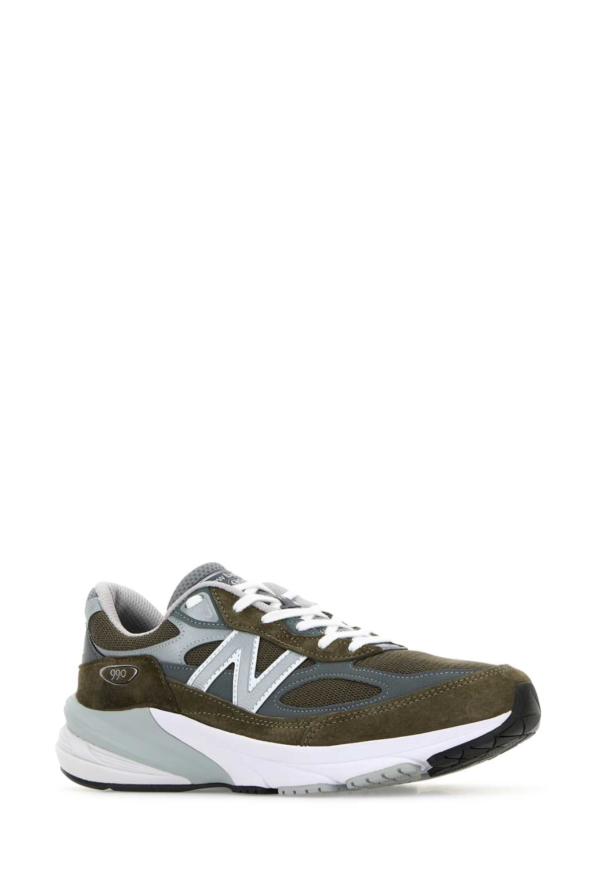 NEW BALANCE Multicolor Mesh and Suede 990V6 Sneaker