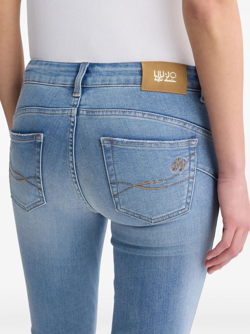 LIU JO Women’s Light Denim Trumpet Pants