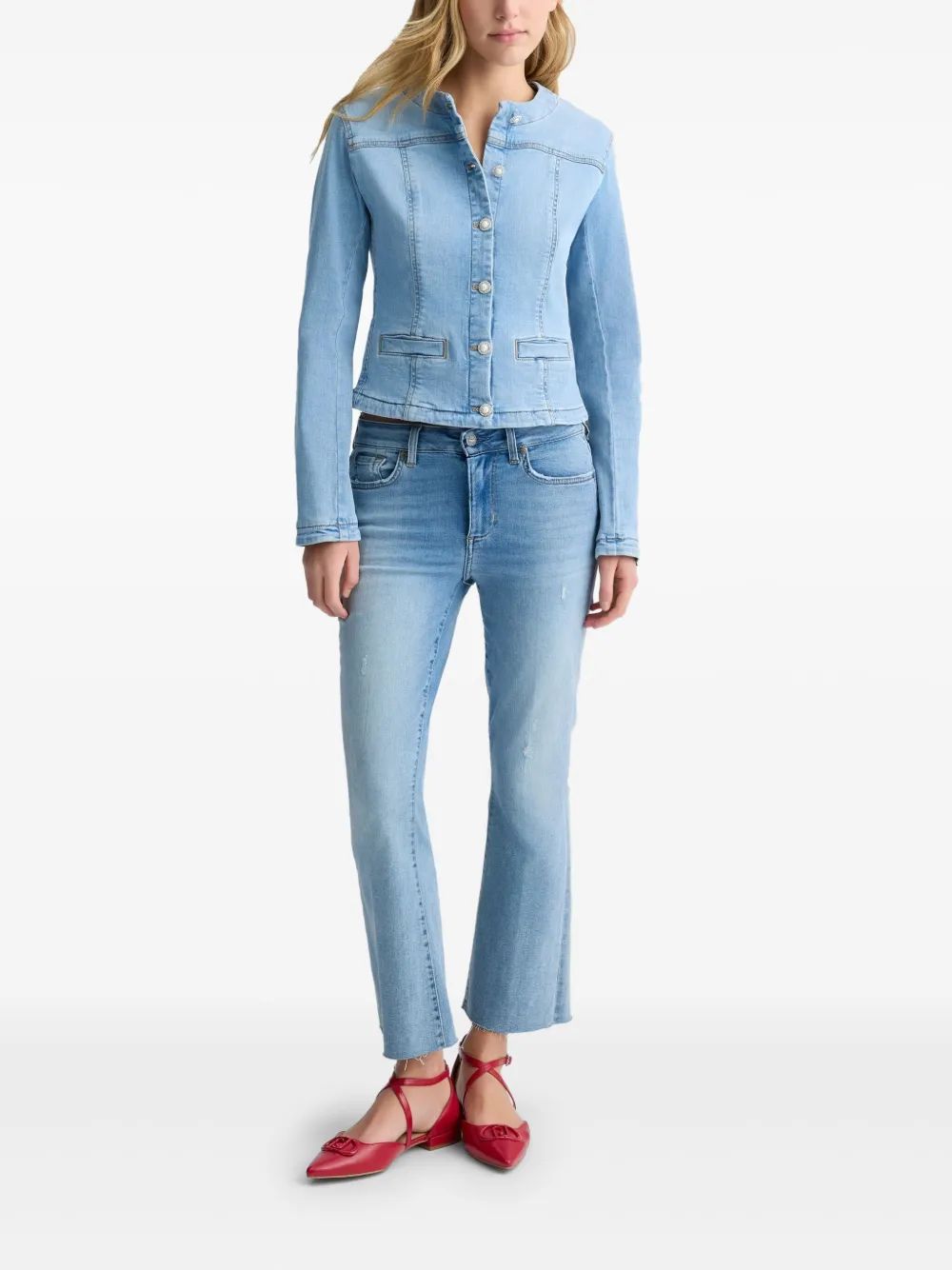 LIU JO Camal Trumpet Denim Jean Pants for Women