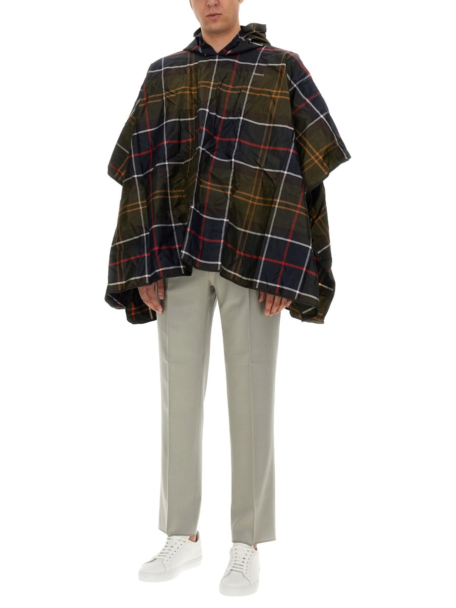 BARBOUR Tartan Pattern Poncho - Regular Fit