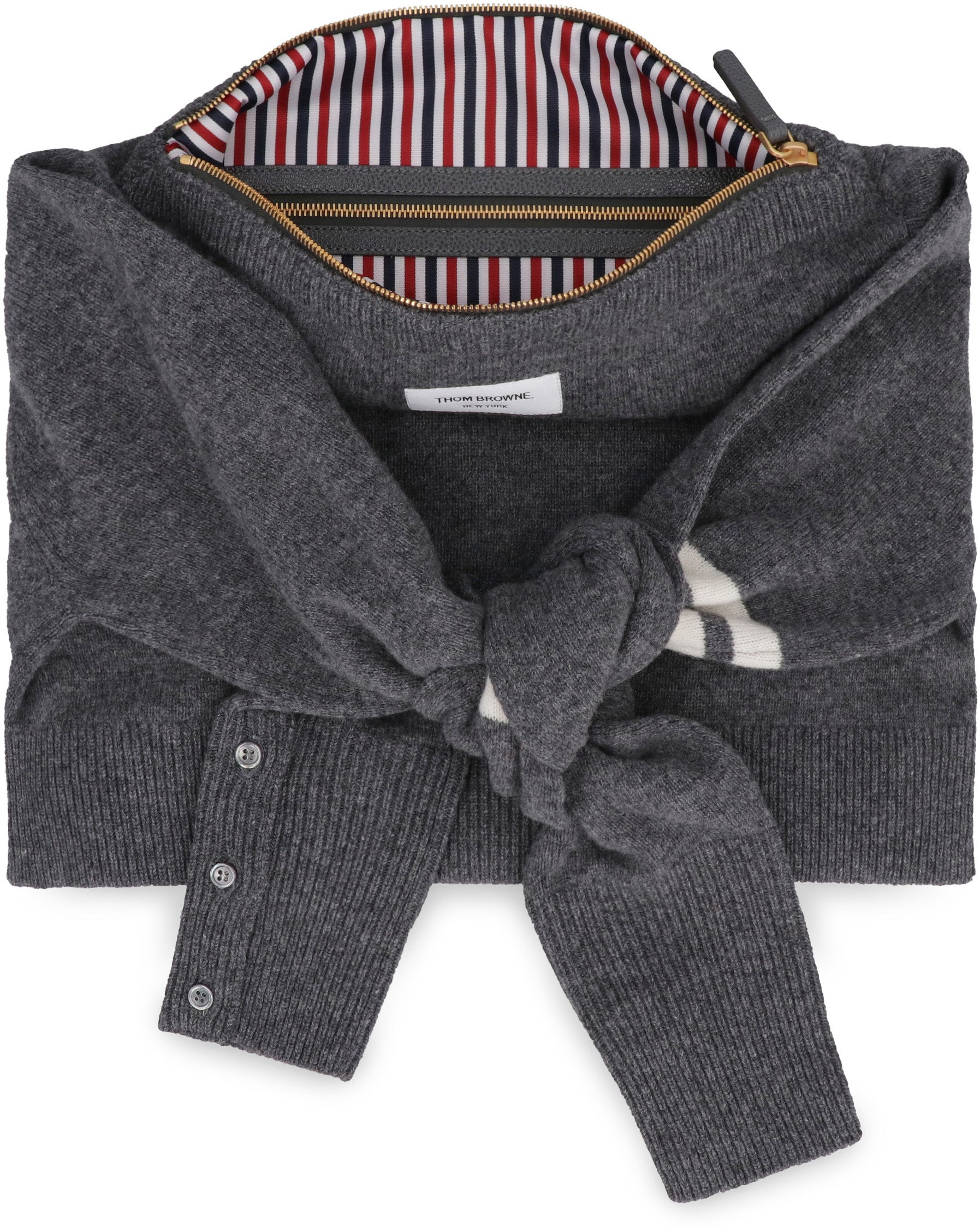 THOM BROWNE Wool Clutch Bag - Mini