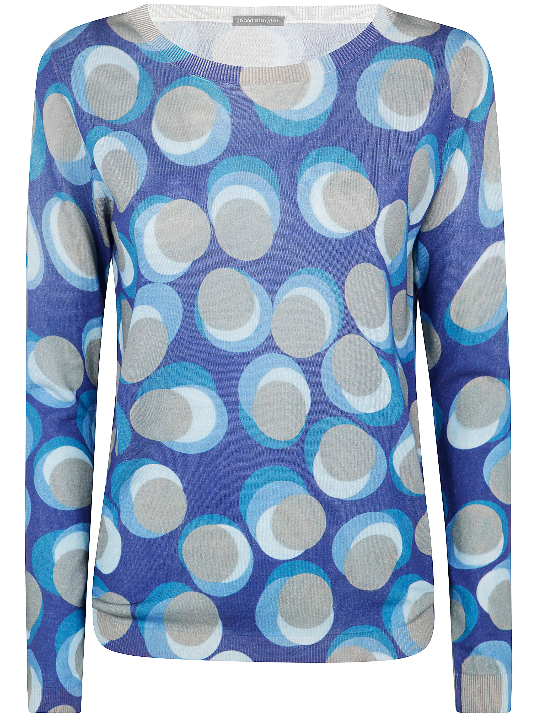 IN BED WITH YOU Printed Boat Neck Sweater