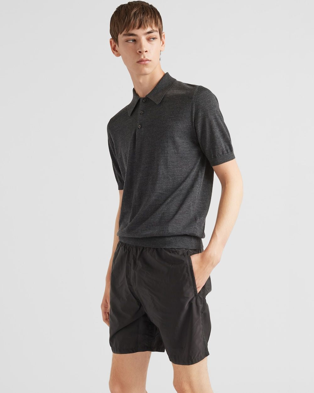 PRADA Mini Nylon Swim Shorts for Men - FW25 Edition