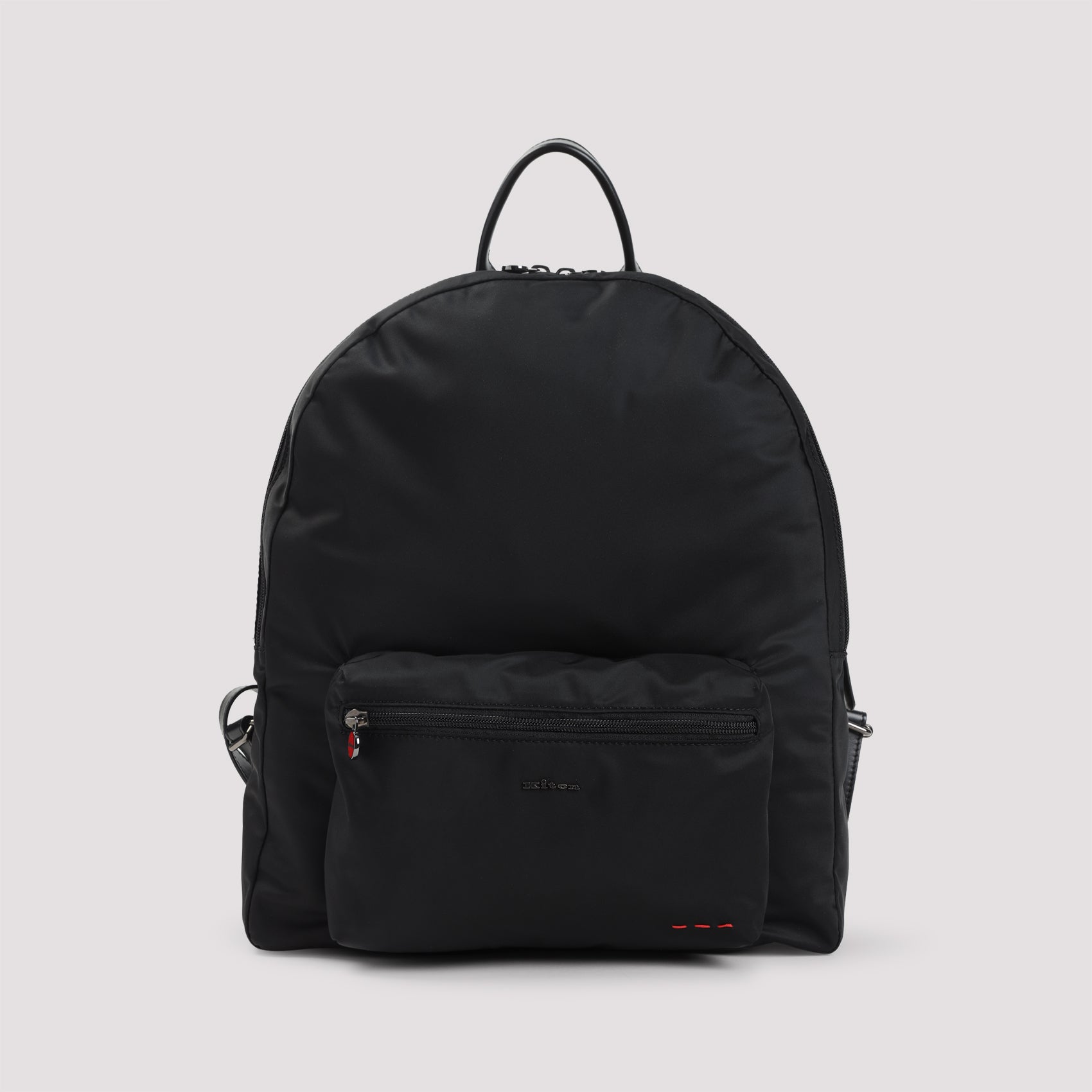 KITON Polyamide Backpack with Leather Accents
