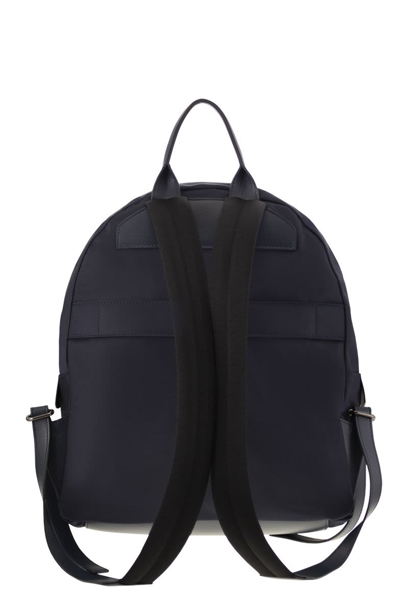 KITON Technical Fabric Backpack with Logo - W 33 X H 40 X D 12.5 CM