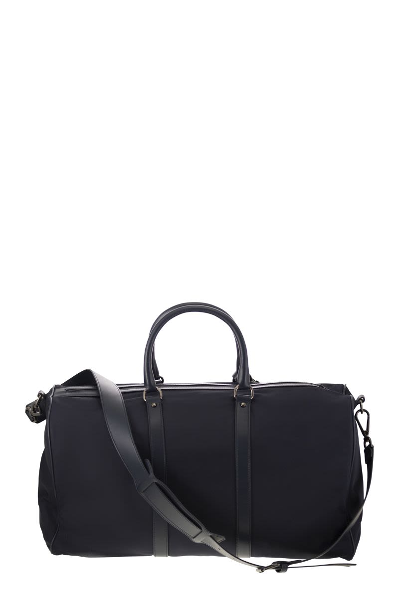 KITON Elegant Duffle Handbag with Leather Inserts - 53 x 28 x 24.5 cm