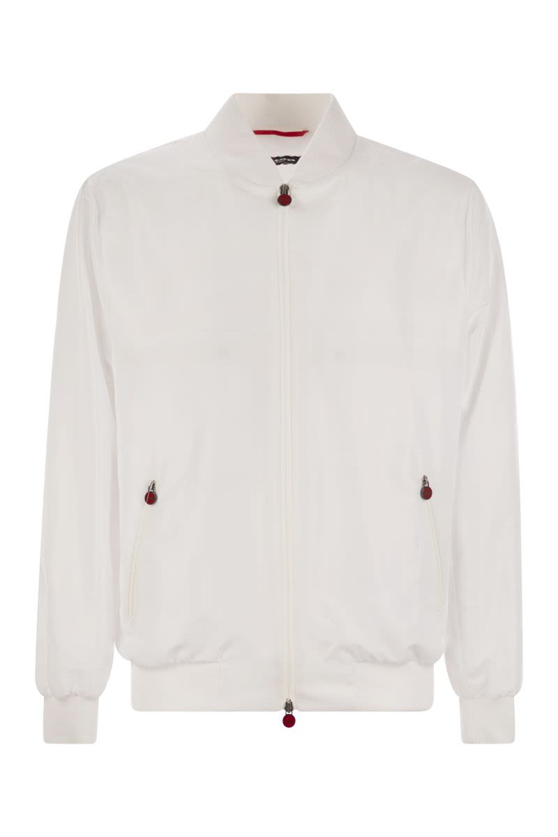 KITON Lightweight Bomber Jacket in Technical Fabric