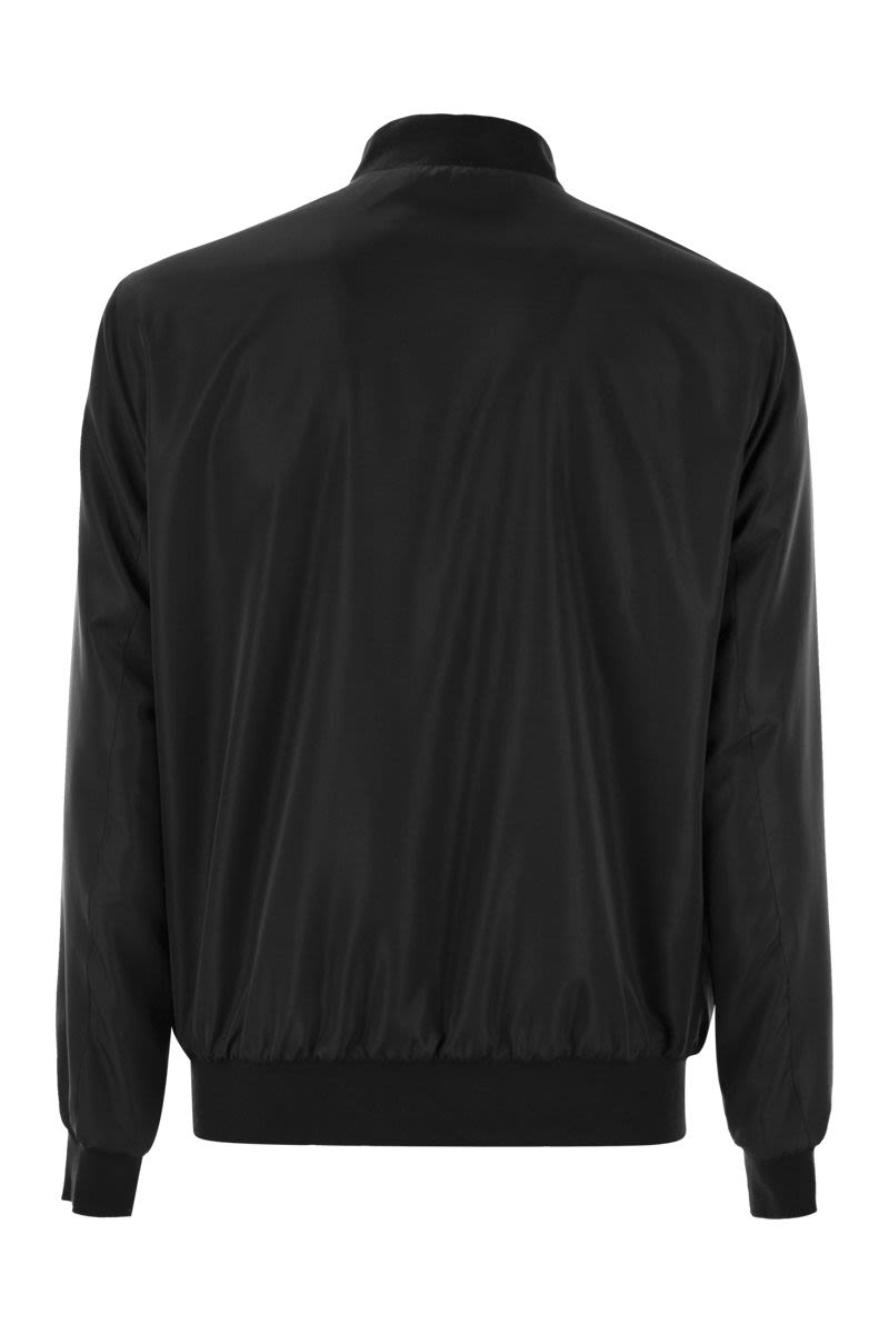 KITON Men's Lightweight Bomber Jacket in Technical Fabric