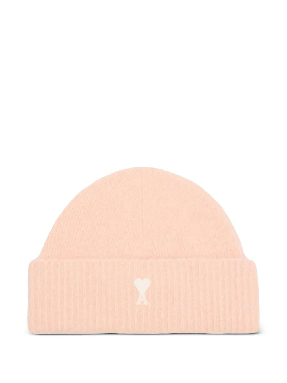 AMI PARIS Heart Logo Beanie