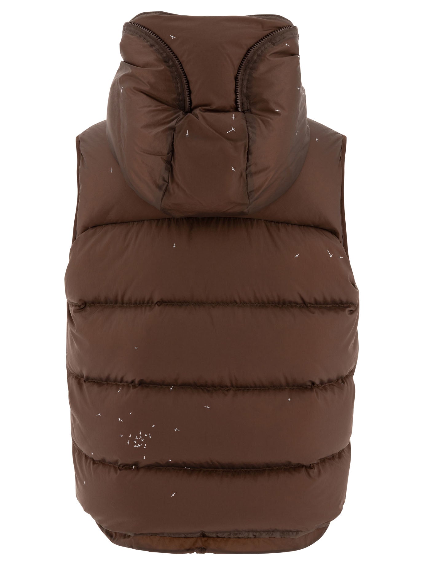 UNDERCOVER Padded Vest Jacket with Unique Cross Print