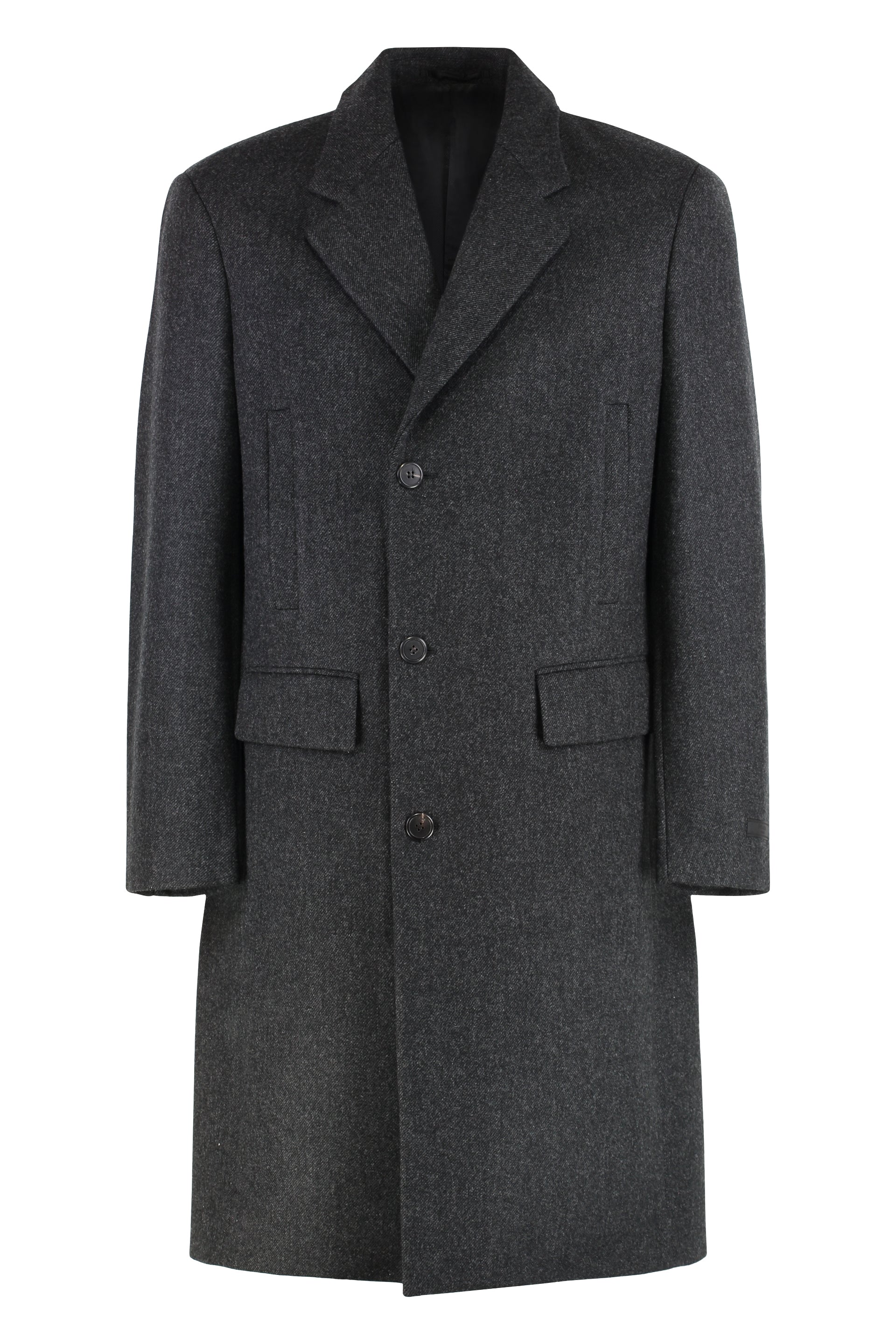 PRADA Single-Breasted Wool Jacket for Men