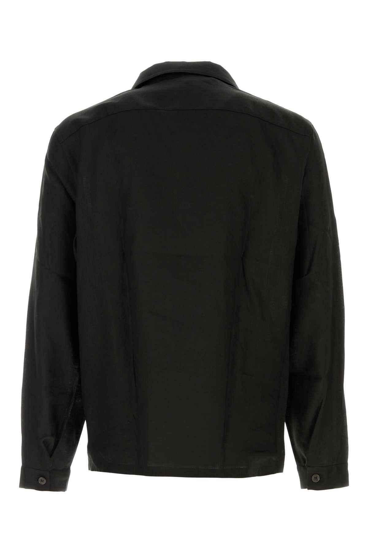 PRADA Linen Button-Up Shirt