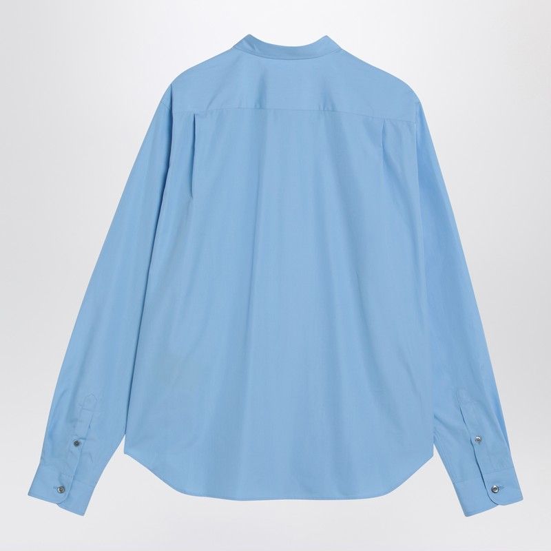 PRADA Light Blue Cotton Shirt for Men