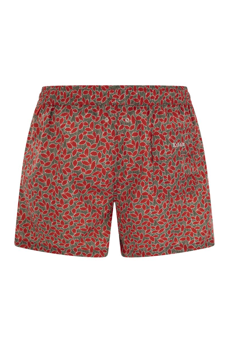KITON Patterned Beach Boxers for Men