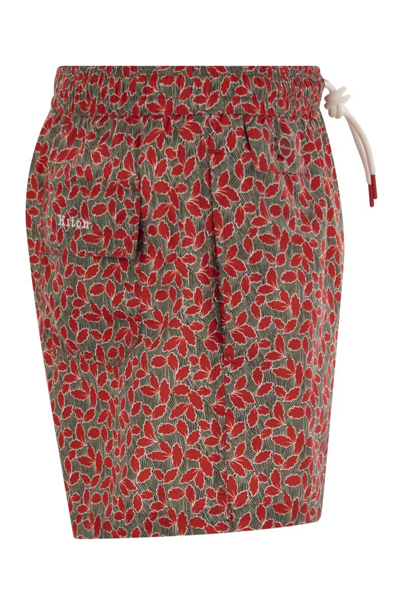 KITON Patterned Beach Boxers for Men