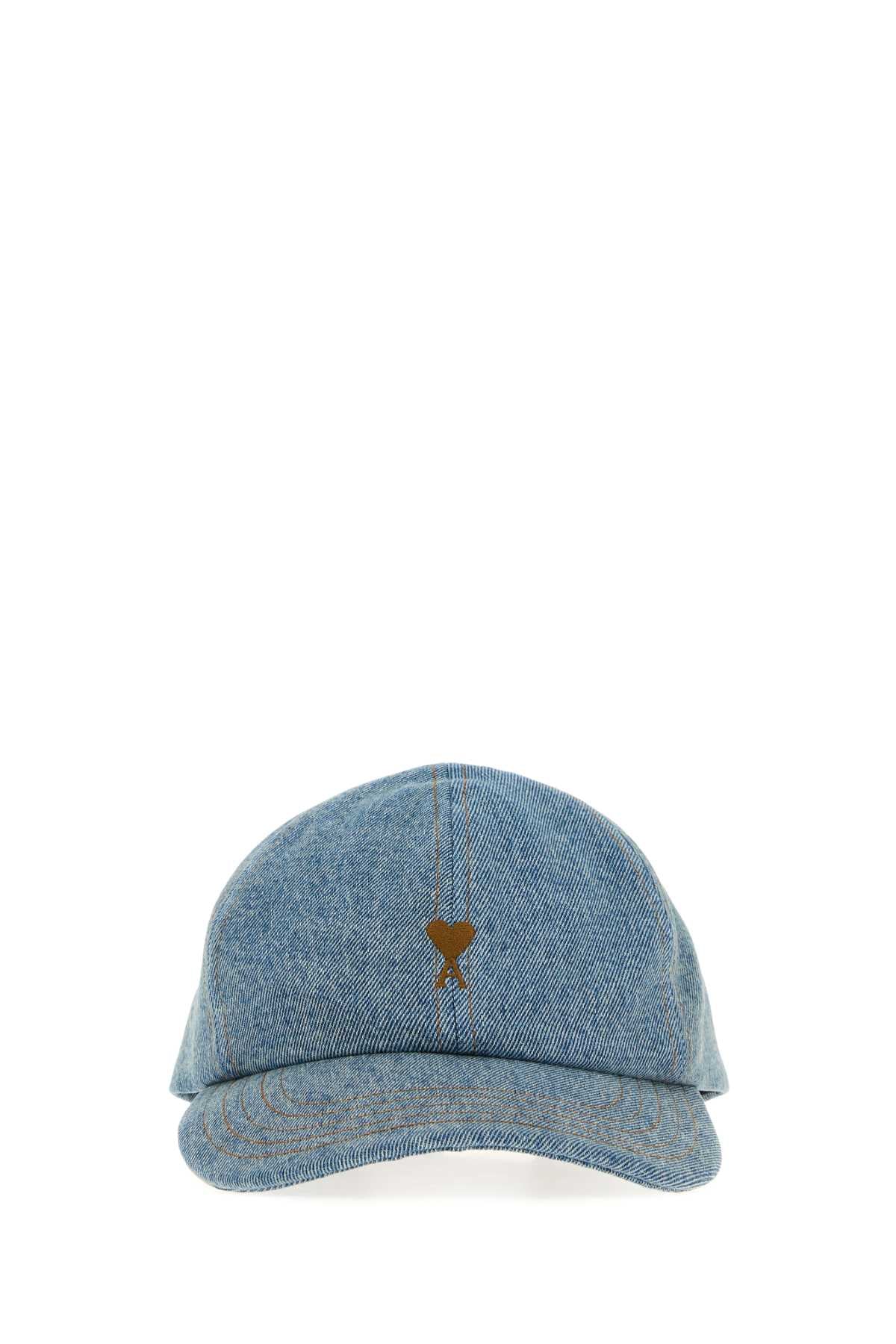 AMI PARIS Denim Baseball Cap