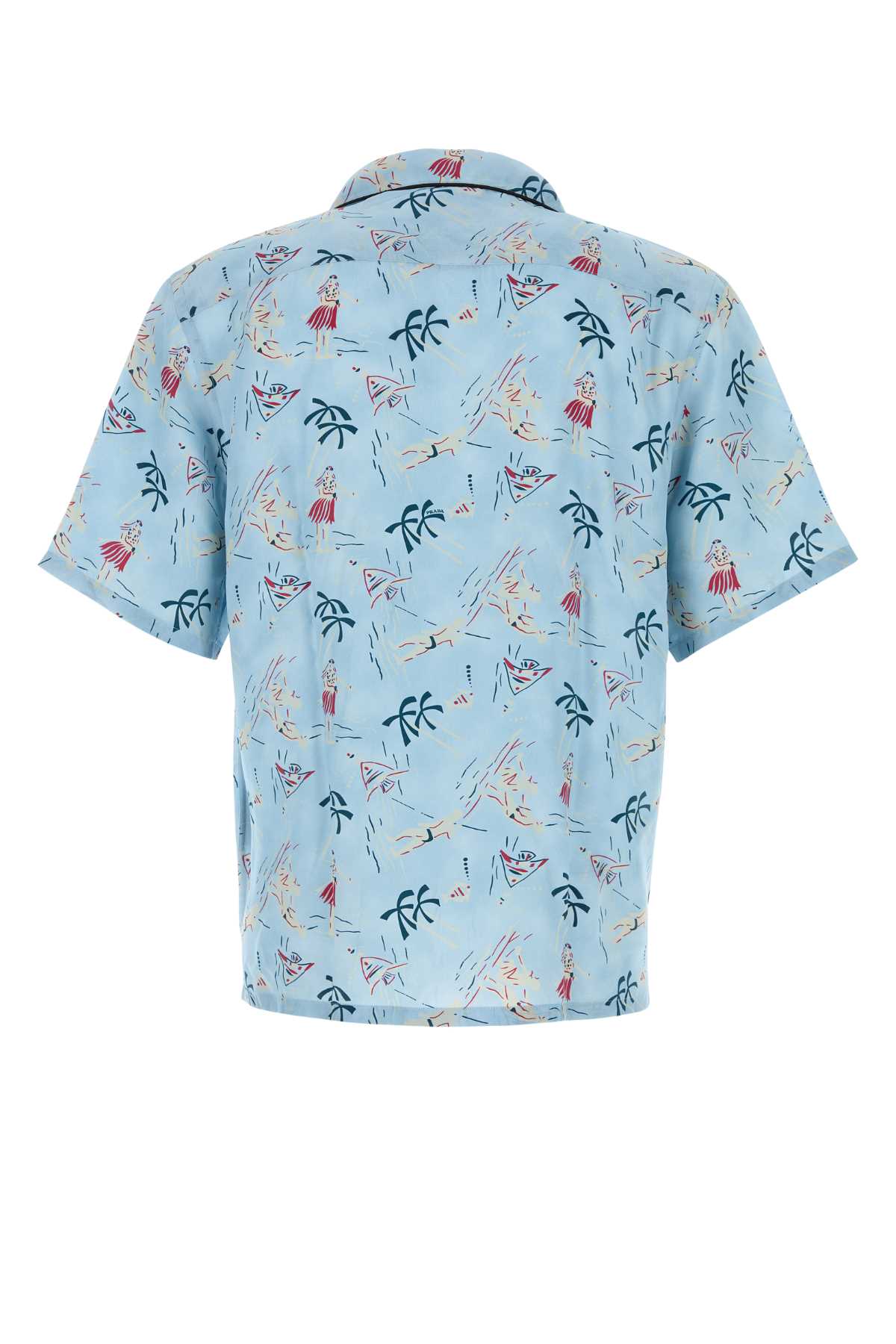 PRADA Printed Satin Shirt - Slim Fit