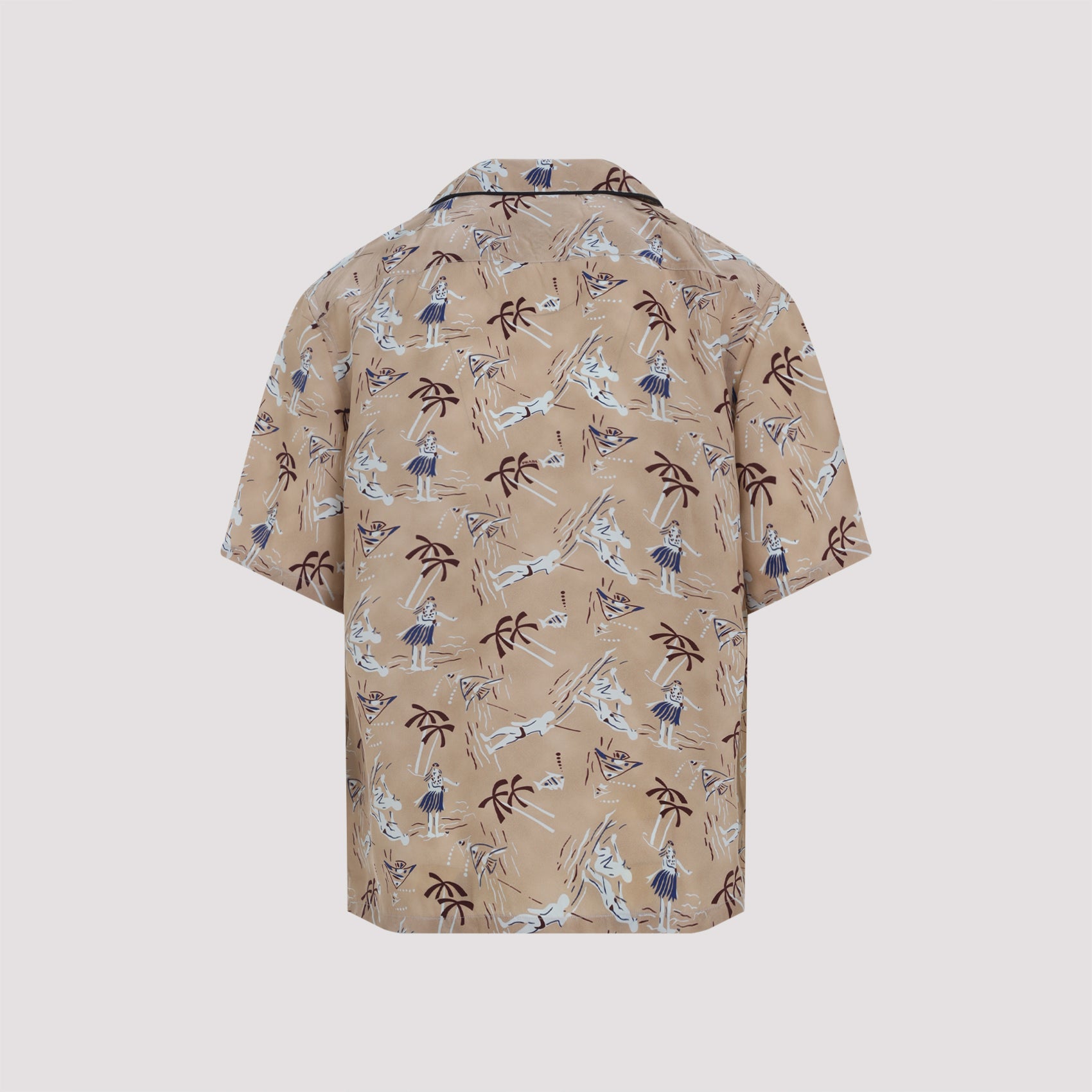 PRADA Silk Blend Viscose Shirt for Men - FW25