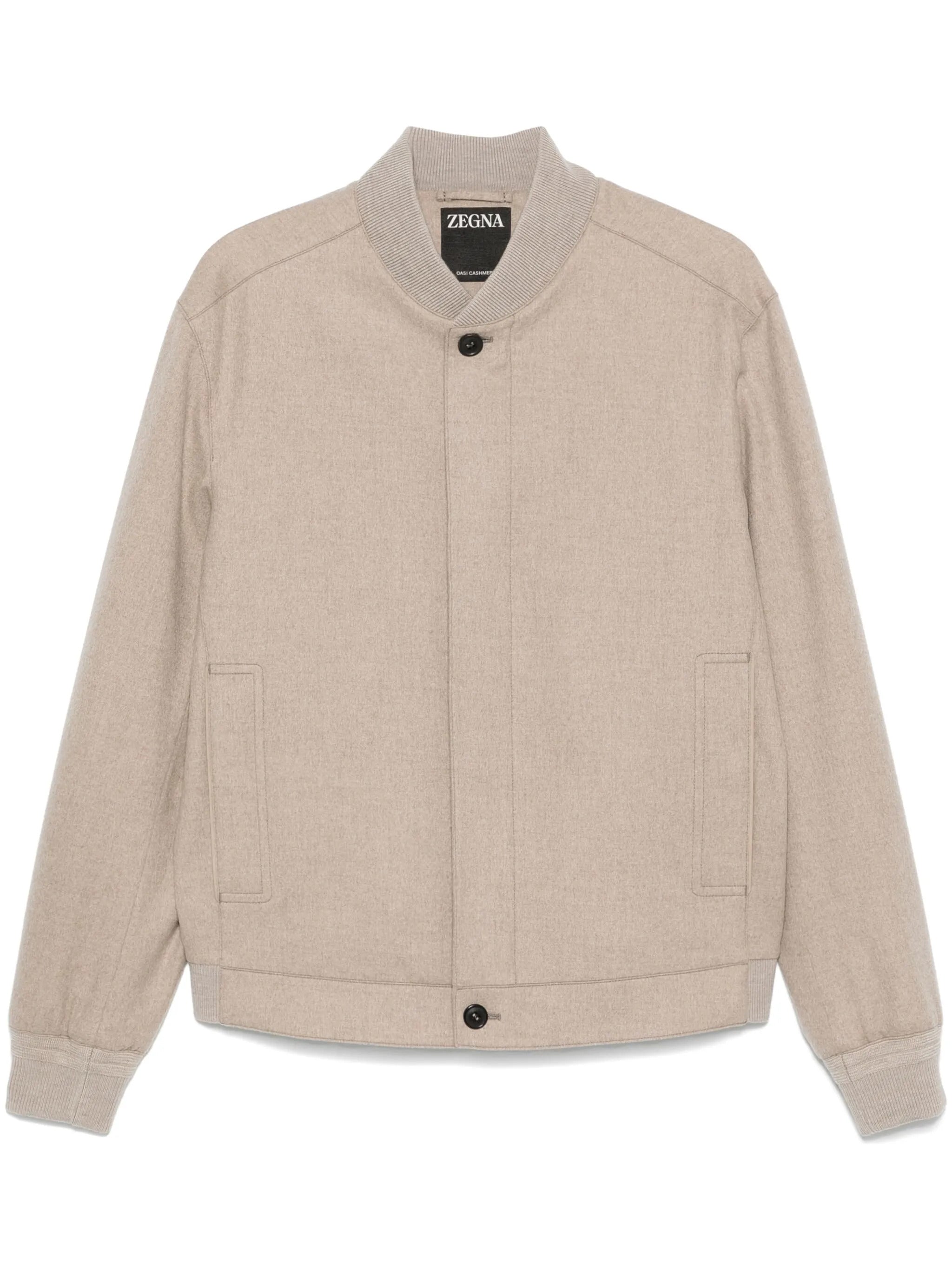 ZEGNA Men's Regular Fit Cashmere Elements Bomber Jacket - Size 50