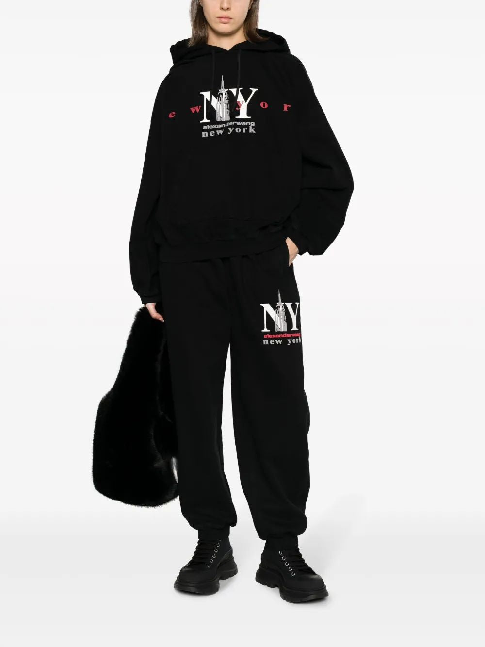 ALEXANDER WANG Cotton Blend Joggers - Women's FW23 Collection