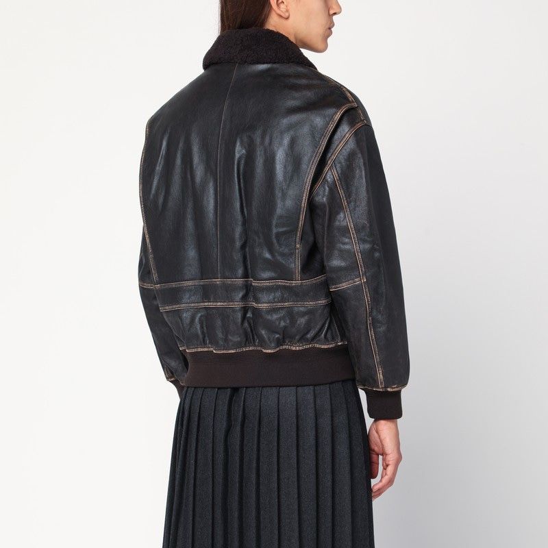 DUNST Vintage Effect Bomber Jacket