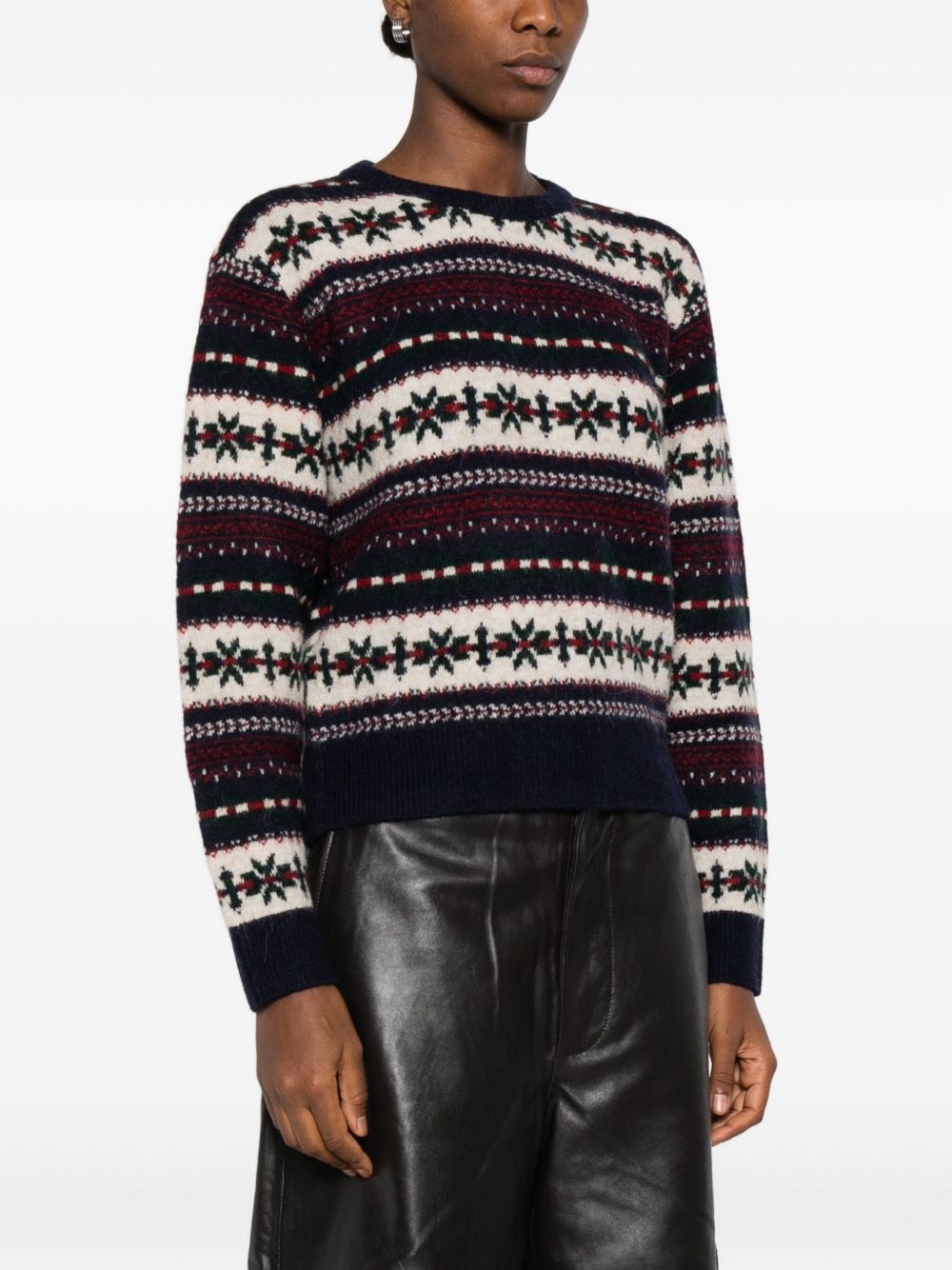 DUNST Wool Blend Crewneck Jumper for Women