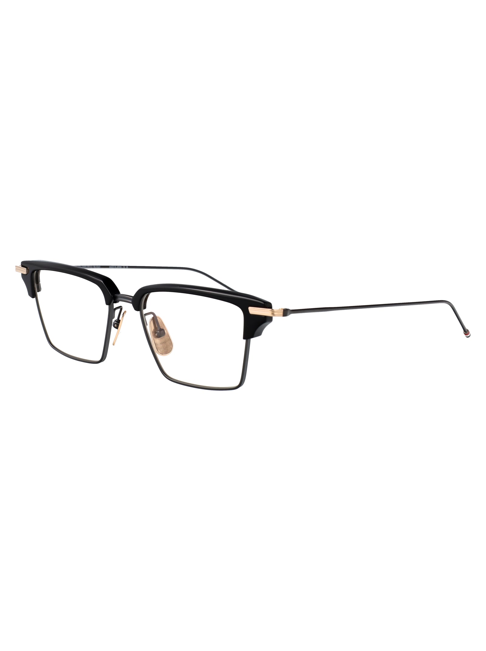 THOM BROWNE Unisex Iron Acetate and Titanium Glasses