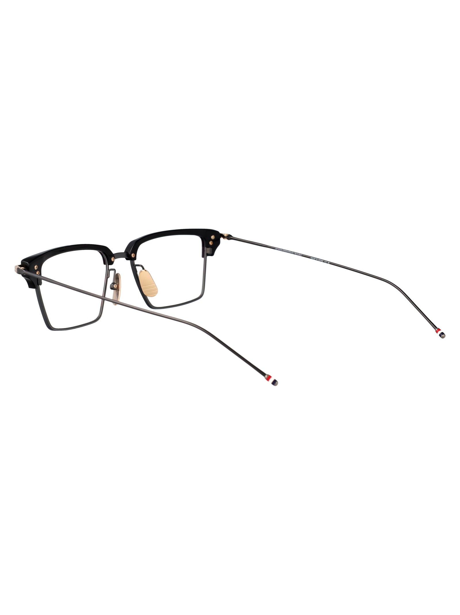 THOM BROWNE Unisex Iron Acetate and Titanium Glasses