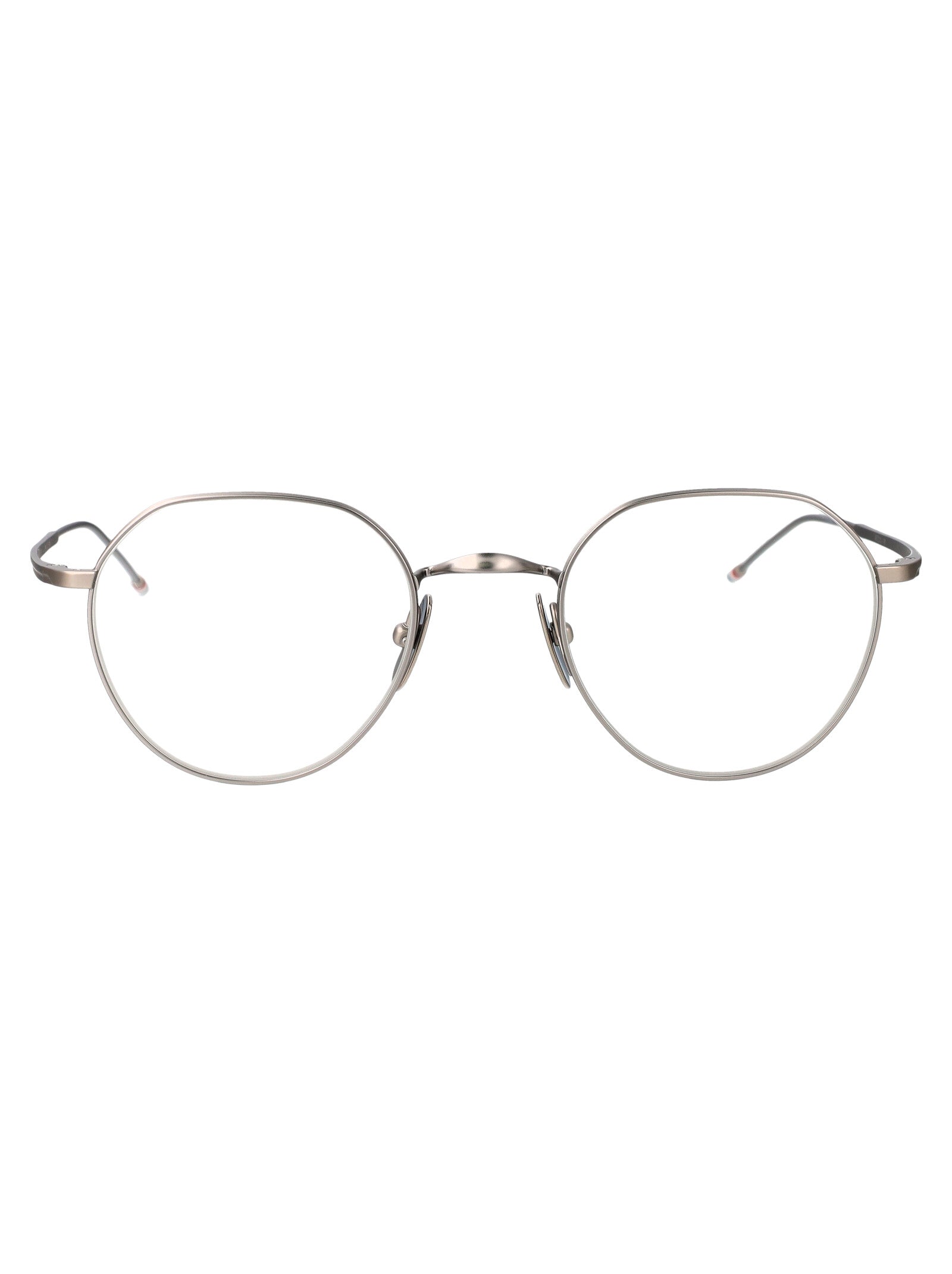 THOM BROWNE Matte Grey Titanium Optical Glasses - Unisex