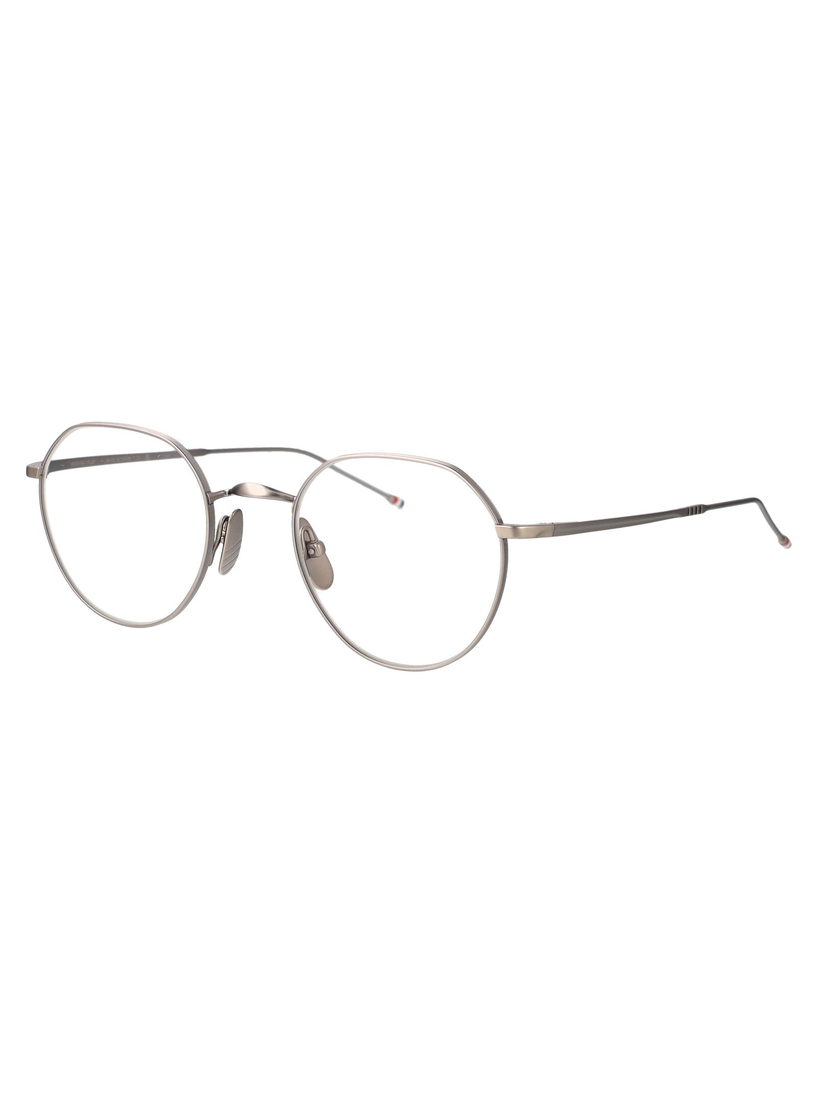 THOM BROWNE Matte Grey Titanium Optical Glasses - Unisex