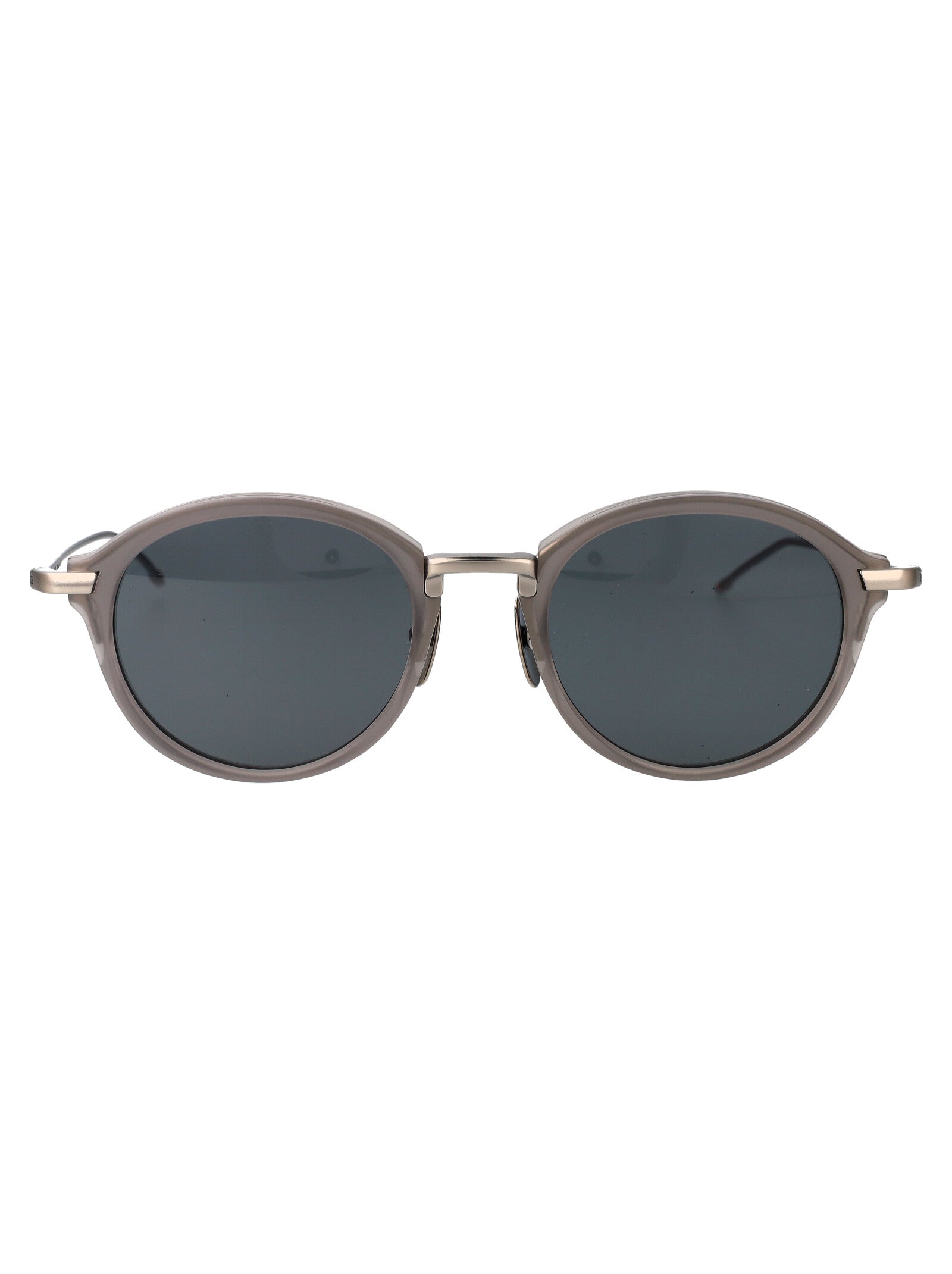 THOM BROWNE Unisex Satin Acetate/Titanium Sunglasses